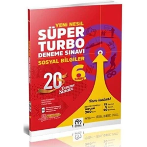 Model Eğitim Yayıncılık Yeni Nesil Süper 5 Sınıf Turbo Sosyal Bilgiler Denem