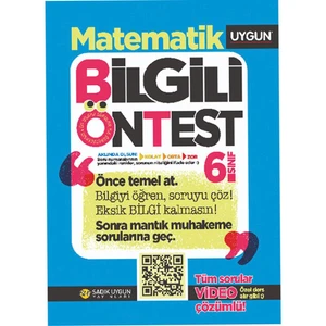 Sadık Uygun Yayınları 6. Sınıf Matematik Bilgili Ön Test