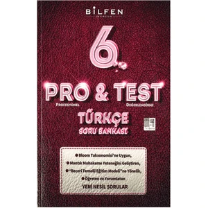 Bilfen Yayınları 6. Sınıf Türkçe Pro&Test Soru Bankası