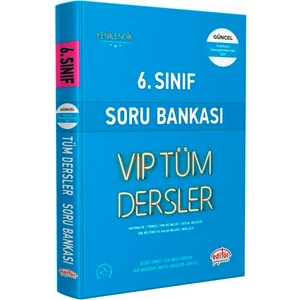 Editör Yayınları 6. Sınıf Vıp Tüm Dersler Soru Bankası Mavi Kitap