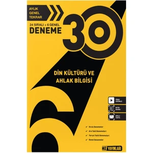 Hız Yayınları 6. Sınıf Din Kültürü ve Ahlak Bilgisi 30 Deneme