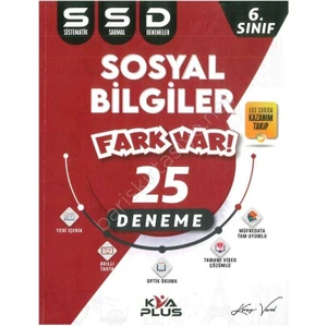Kva Yayınları 6.Sınıf Sosyal Bilgiler 25 Sistematik Sarmal Deneme