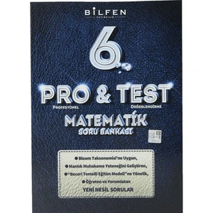 Bilfen Yayınları 6. Sınıf Matematik Pro&Test Soru Bankası