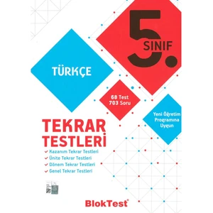 Tudem Yayınları 5. Sınıf Türkçe Tekrar Testleri