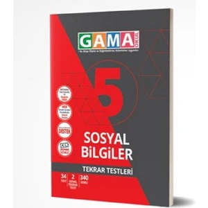 Gama Yayınları 5. Sınıf NAR Sosyal Bilgiler Tekrar Testleri