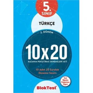 Tudem Yayınları 5. Sınıf Türkçe 10X20 Kazanım Denemeleri 2.Dönem