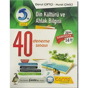Çanta Yayınları 5. Sınıf Din Kültürü ve Ahlak Bilgisi 40 Deneme