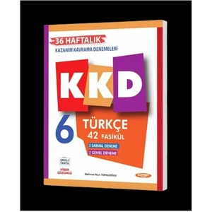 Kurmay Yayınları 6. Sınıf Haftalık Kazanım Kavrama Denemeleri Türkçe