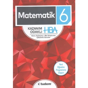 Tudem Yayınları 6. Sınıf Matematik HBA Kazanım Odaklı