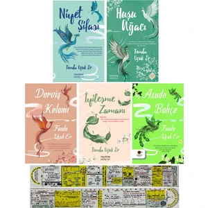Niyet Şifası - Huşu Ağacı - İyileşme Zamanı - Derviş Kelamı - Asude Bahçe 5'li Set - Funda Uçuk Er + Matematik Öğreten Cetvel