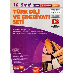 Çap Yayınları 10. Sınıf Anadolu Lisesi Türk Dili ve Edebiyatı Seti