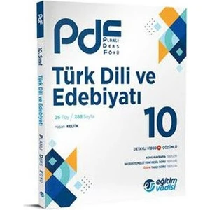 Eğitim Vadisi Yayınları 10. Sınıf Türk Dili ve Edebiyatı Planlı Ders Föyü