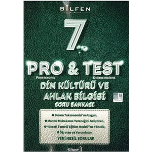 Bilfen Yayınları 7. Sınıf Din Kültürü ve Ahlak Bilgisi Pro&Test Soru Bankası