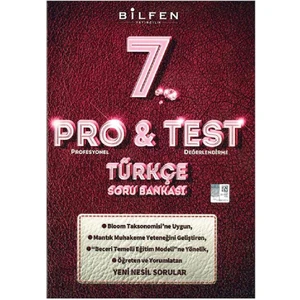 Bilfen Yayınları 7. Sınıf Türkçe Pro&Test Soru Bankası