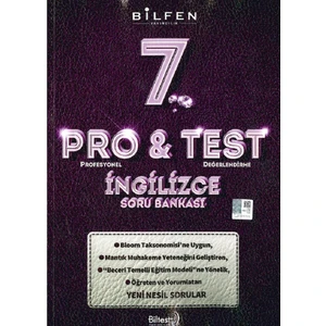 Bilfen Yayınları 7. Sınıf İngilizce Pro&Test Soru Bankası