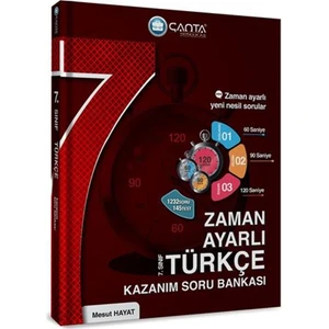 Çanta Yayınları 7. Sınıf Türkçe Zaman Ayarlı Kazanım Soru Bankası
