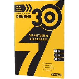 Hız Yayınları 7. Sınıf Din Kültürü ve Ahlak Bilgisi 30 Deneme