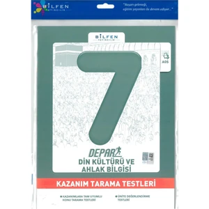 Bilfen Yayınları 7.Sınıf Din Kültürü ve Ahlak Bilgisi Depar Kazanım Tarama Testleri