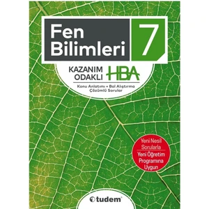 Tudem Yayınları 7. Sınıf Fen Bilimleri Kazanım Odaklı HBA