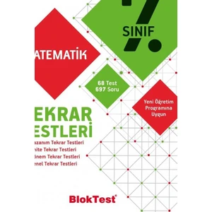 Tudem Yayınları 7. Sınıf Matematik Tekrar Testleri
