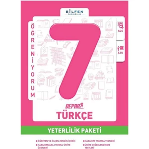 Bilfen Yayınları 7.Sınıf Türkçe Depar Yeterlilik Paketi