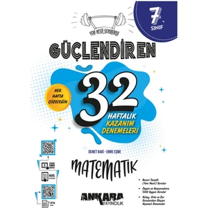 Ankara Yayıncılık 7.Sınıf  Güçlendiren 32 Haftalık Matematik Kaza