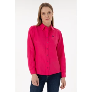 U.S. Polo Assn. Kadın Fuşya Gömlek Basic 50297002-VR023