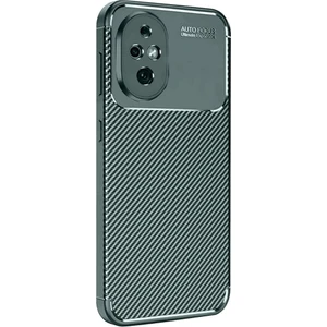Honor 200 Uyumlu Kılıf Negro Karbon Görünümlü Silikon Koyu Yeşil