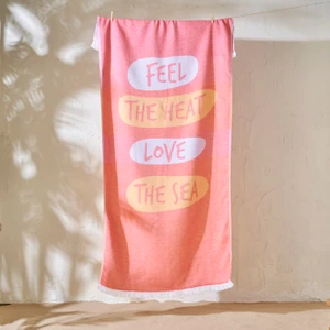 Bella Maison %100 Pamuk Love The Sea Peştamal Kiremit (90x160 cm)