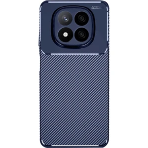 Xiaomi Redmi Note 14 Pro 4g Uyumlu Kılıf Negro Karbon Görünümlü Silikon Lacivert