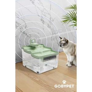 Hareket Sensörlü Sessiz Kedi Su Sebili, Sensörlü Kedi Su Pınarı, Kedi ve Köpek Su Sebili