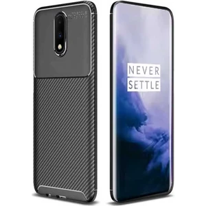 Oneplus 7 Uyumlu Karbon Desenli Negro Silikon Kılıf