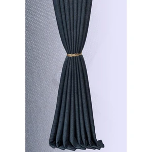 Deste Keten Karartma Fon Perde Lacivert Pilesiz