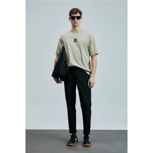 Helıx Modern Grafik T- Shirt Koyu Gri