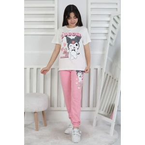 %100 Pamuk Yazlık Kısa Kollu Terletmeyen Yumuşak Kumaşlı Kız Çocuk Pijama Takımı