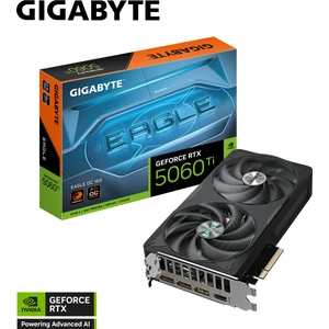 GIGABYTE VGA GeForce RTX™ 5060 Ti EAGLE OC 16GB, 128 Bit, GDDR7, HDMI Ekran Kartı - GV-N506TEAGLE OC-16GD