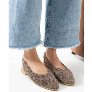 Modafrato Elora Hasır Dantel Babet Kadın Sandalet Yazlık Rahat Ayakkabı