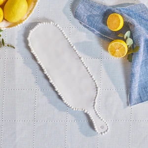 Perla Melamin Peynir Tabağı 43 cm Beyaz
