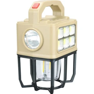 PM-26460 3 Modlu Beyaz Filament Solar Masa Kamp Lambası El Feneri Işıldak