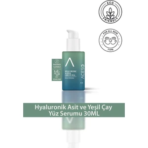 Aceso Cosmetics Hyaluronik Asit ve Yeşil Çay Yüz Serumu 30 ml