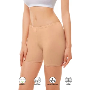 Özkan Underwear Özkan 26591 Kadın Pamuklu Likralı Ara Boy Diz Üstü Kısa Tayt Şort Boxer
