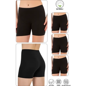 Özkan Underwear Özkan 26591 3'lü Paket Kadın Pamuklu Likralı Esnek Ara Boy Diz Üstü Kısa Tayt Şort Boxer