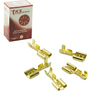 Tks-1d Kablo Pabuç 6.3 Dişi Terminal Paketi (300LÜK Paket)