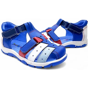 Ortopedik Erkek Çocuk Sandaleti Cayman Serisi CYM2404p Saks Beyaz Kırmızı 30