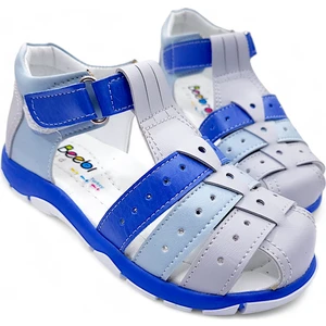 Ortopedik Erkek Çocuk Sandaleti Cayman Serisi CYM2404p Gri Mavi 29