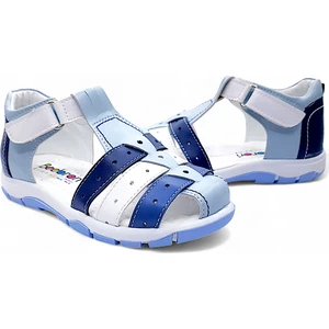 Ortopedik Erkek Çocuk Sandaleti Cayman Serisi CYM2404p Mavi Lacivert Beyaz 30