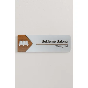 Bekleme Salonu Ofis Oda Kapı Isimliği Yönlendirme Tabelası Levhası Kişiselleştirilebilir