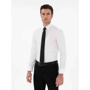 Erkek Beyaz Slim Fit Pamuklu Klasik Gömlek 50311551-VR013