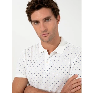 Erkek Beyaz Polo Yaka T-Shirt 50230528-VR013