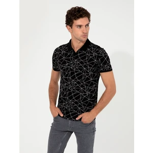 Erkek Siyah Polo Yaka T-Shirt 50230521-VR046